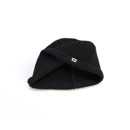 Japanese New Style Small Turn-up Wool Hat Women's Short Autumn and Winter Warm Cold Hat Men's All-match Trendy Melon Skin Knitted Hat