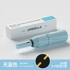 Sky blue [automatic] 60 bones + windproof-vinyl sunscreen umbrella