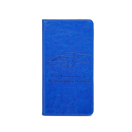Leather Car Document Bag Card Holder Car Registration and Insurance Holder Multifunctional Pu Car Document Id Holder