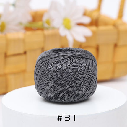No. 10 Lace Thread Micro Hook Shuttle Weaving Handmade DIY Miniature Doll Fine Wool Crochet Ball 20g Wholesale