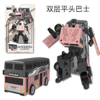 Alloy transformed double layer flat head bus-powder