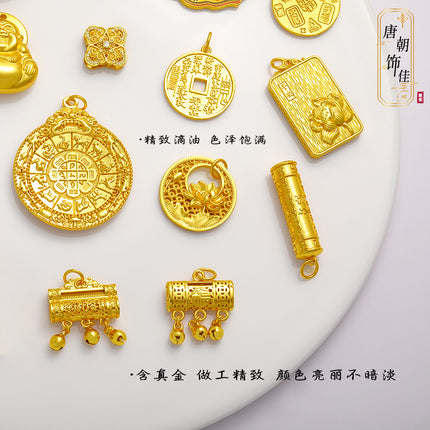 Long-standing Vietnamese gold diy accessories Fushun Gourd Taisui Ping An Lock Ruyi Shangui Wealth Pendant for Women