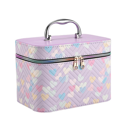 Cosmetic bag large capacity high-end feeling ins style high-value with mirror portable waterproof multifunctional portable storage