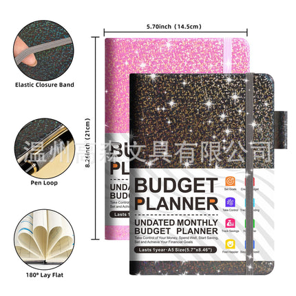 Cross-border Magic Cash Budget Notebook Monthly Plan Amazon Planner Week Plan English A5 Notepad