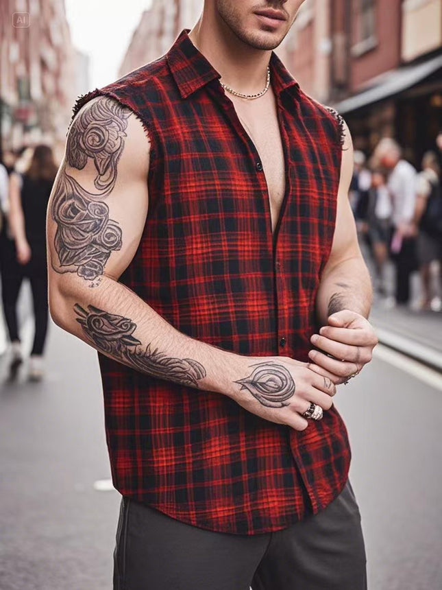 Summer New Increase Lengthening European and American Foreign Trade Men's Personality Men's Shirt Tough Man Style Foreigner Clothes Cross Border