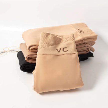 Autumn and Winter VC water light pants light leg artifact female nude feeling natural leg shaping one-piece pants thickened fleece-lined leggings socks