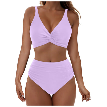 2025 Summer Fresh Design Vest Strap Swimsuit Women's Sweet Beach Vacation Two-Piece Swimsuit