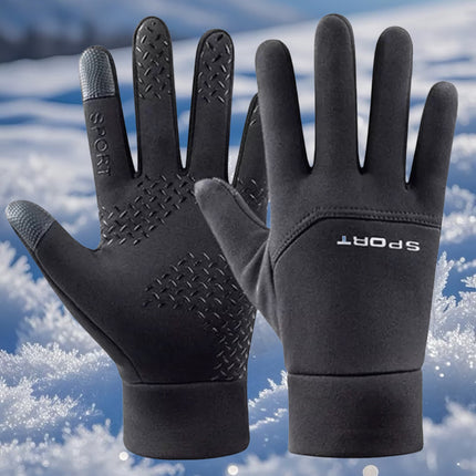 Warm Gloves Winter Outdoor Sports Running Ski Gloves Anti-Slip Touch Screen Windproof Waterproof Cold-Proof Cycling Gloves