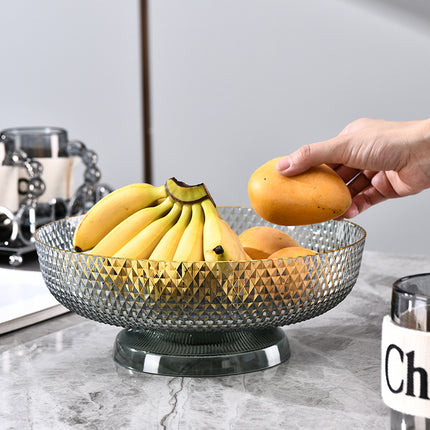 Fruit Plate High-foot Draining Light Luxury High-end Living Room Coffee Table Household Snack Candy Plate Dried Fruit High-value Pendant Plate