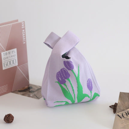 Knitted Tote Bag / Sac Tressé Tricoté