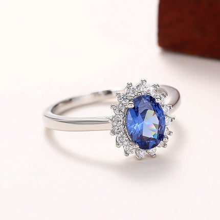 European and American Style Oval Ring, Royal High-End Ring, Temperament Props, Jewelry, Cross-Border Wholesale, Daily Matching
