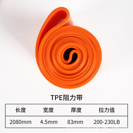 Customized Tpe Silicone Yoga Resistance Band Tension Band Elastic Rope Sports Fitness Yoga Training Red Equipment Elastic Band