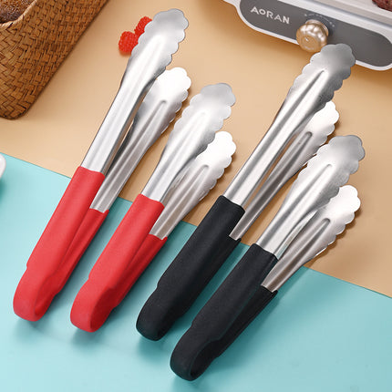 Thickened 304 Stainless Steel Barbecue Clip Hemp Glue Clip Anti-scalding Food Clip Food Clip Multi-purpose Labor-saving Practical Clip