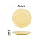 10 inch plate yellow