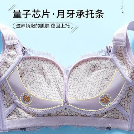 Sexy lace breast-collecting anti-drooping lifting underwear women's adjustable push-up comfortable bra without steel ring support