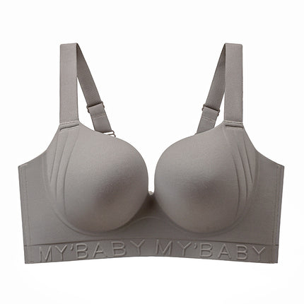Large Chest Small Gathered Anti-Sagging Underwear Women's plus size Adjustable Straightening Bra