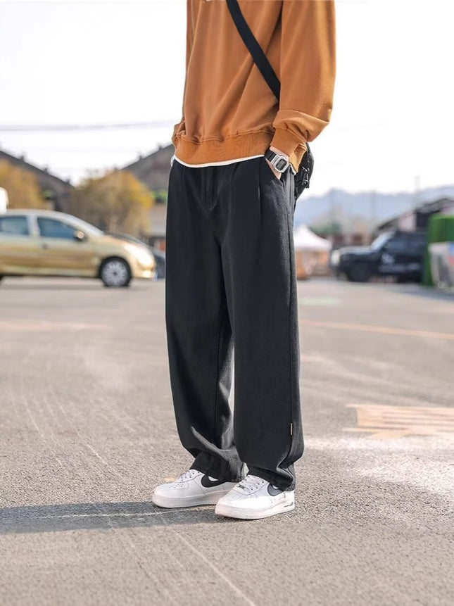 American-style overalls men's 2025 new fashion brand smart straight loose casual pants all-match sports