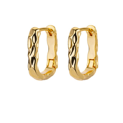 European and American Niche Earrings Design Light Luxury High-End Earrings for Women Summer Simple and Versatile Copper Gold-Plated Earrings Wholesale