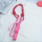 Rose red shoulder strap (photographed separately) / Large