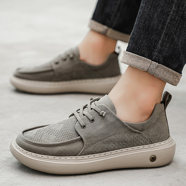 Light Luxury Designer Summer Mesh Breathable Fashionable Casual Work Shoes Lazy Slip-On Retro Men's Shoes
