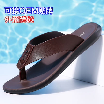 Foreign Trade Cross-border Men's Shoes Summer Men's All-match Sandals and Slippers Casual Soft Bottom Flip-flops Slip-on Clip-toe Outer Wear Shoes