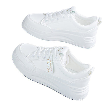 Feeling small white shoes women's shoes 2024 summer new soft bottom sports board shoes casual shoes