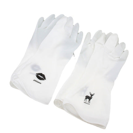 Summer thin gloves dishwashing household gloves transparent white laundry household cleaning plastic PVC gloves manufacturers wholesale
