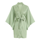 Matcha green single robe / S