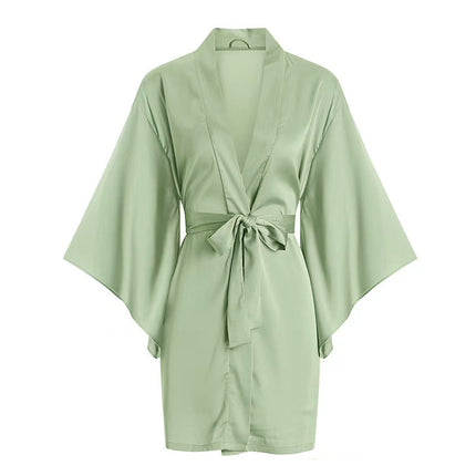 Sexy Suspender Nightgown with Breast Pads 2025 New Spring and Summer Ice Silk Satin High-End Pure Lust French Swing Collar Pajamas