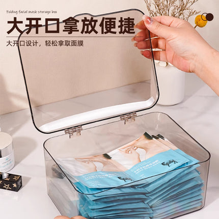 Mobile Phone Shell Storage Box with Lid Dustproof Desktop Drawer Storage Sundries Sorting Dormitory Artifact Transparent Storage Box