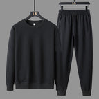 Round neck sweatshirt black suit / M 40-47.5kg