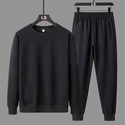 Spring and Autumn Men's Casual Sports suit Jacket Pants Crewneck Sweatshirt Long Sleeve Pants Sports suit Set