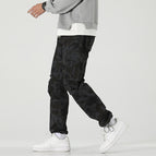 Spring and Autumn/Black Camouflage / S