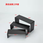 Brushed black titanium glaze three-piece set