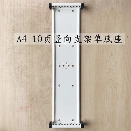 10-page horizontal wall hanging display file holder A4 horizontal wall hanging display folder 10-hole loose-leaf craft clip
