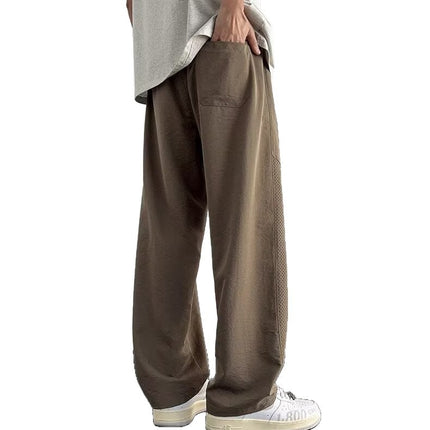 American Retro Niche Design Men's Loose Casual Pants Spring and Autumn Fashion Trendy Wide-Leg Slimming Sports Trousers