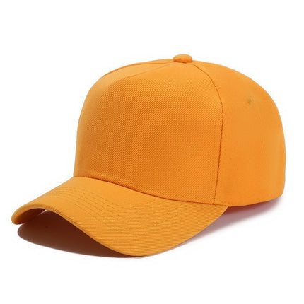 Amazon Cross-Border Popular Maoqing Five-Panel Baseball Cap Advertising Hat with Logo Printed Solid Color Visor Sunshade Cap