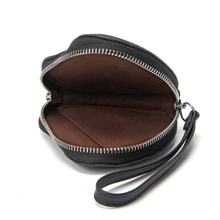 Genuine Leather Coin Purse Women's Korean Style New Arrival Cute Hand Carrying Love Bag Coin Lipstick Earphone Storage Small Wallet