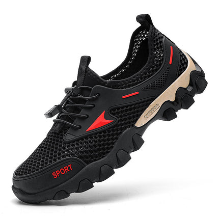 2025 Amazon New Men's Casual Outdoor Wading Shoes Men's Mesh Outdoor Camping Shoes Hiking Shoes