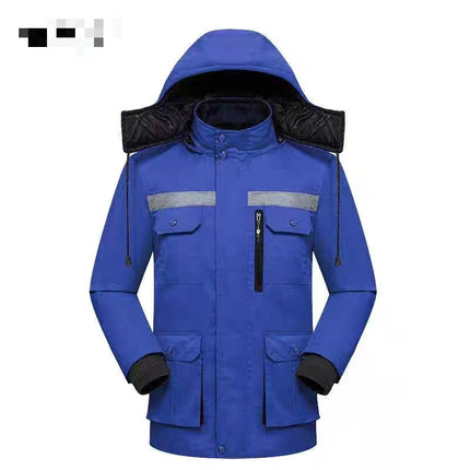 Winter Thickened Cotton-padded Jacket Cotton-padded Jacket Cold-proof Clothing Engineering Clothing Cold Storage Cold-proof Warm-keeping Work Protection Clothing Cotton-padded Jacket Work Clothes Falls