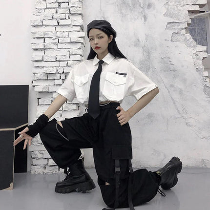 2025 Summer Hot Girl High Waist Overalls Women's American Design Niche Straight-Leg Loose Wide Leg Pants Leggings