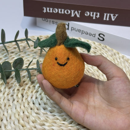 Nepalese Handmade Wool Felt Finished Vegetable and Fruit Bag Pendant Cute Bread Keychain Creative Decoration