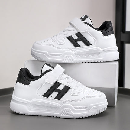 Children's White Shoes Boys and Girls 2025 Spring Summer and Autumn Leisure Sports Soft Sole Board Shoes Lightweight for Students and Teenagers