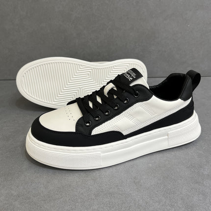 Men's Shoes 2025 New Summer Trendy Versatile Sports Casual Sneakers Genuine Leather Comfortable Versatile White Shoes