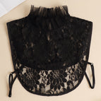 large flower lace black