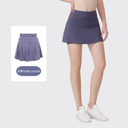 [in Stock] Ld Yoga Spring/Summer Short Skirt Anti-Exposure Fitness High-Waisted Sports Quick-Dry Training Tennis Pleated Skirt