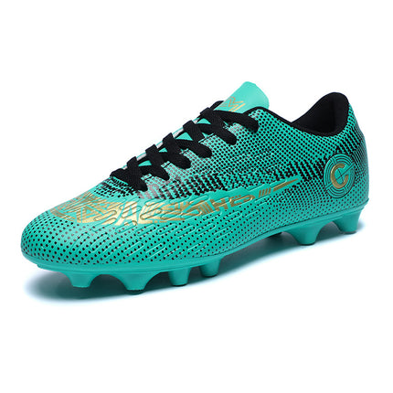 Cross-Border Export Low-Top Football Shoes C-Standard Long Broken Spike Game Shoes Professional Student Youth and Kidsren Training Shoes