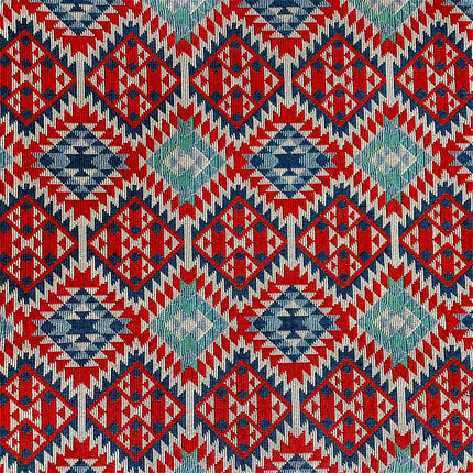 Ethnic style yarn-dyed jacquard cloth geometric stripes home fabric tablecloth sofa cloth decorative cloth for clothes in stock wholesale