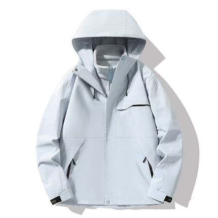 Outdoor Jacket Three-In-One Jacket for Men and Women, Polar Fleece Liner, Removable Two-Piece Set, Printed Logo, Unisex