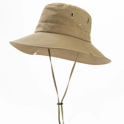 Japanese Fishing Drawstring Fisherman Hat Sun Shade Breathable Sunscreen Outdoor Mountaineering Fishing Hat Western Cowboy Hat